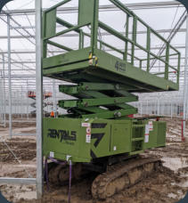 Rough terrain scissor lift